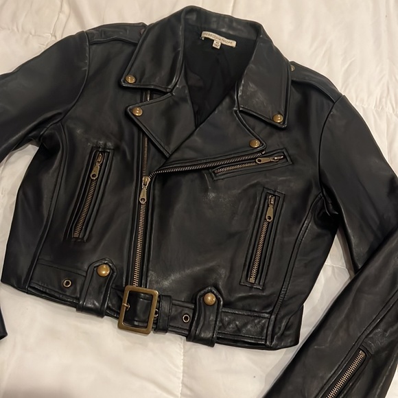 Rebecca Minkoff Blk. Leather Jacket Sz. XS - Picture 3 of 7